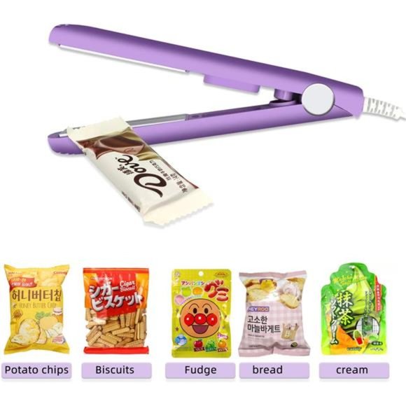 2 PACK Mini Bag Sealer Heat Seal, Handheld Food Sealer Bag Resealer for Food - Picture 4 of 6